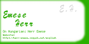 emese herr business card